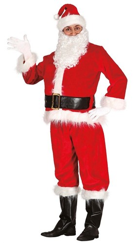 Costume deluxe babbo natale - babbo,