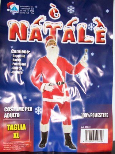 Costume babbo natale panno - costume,