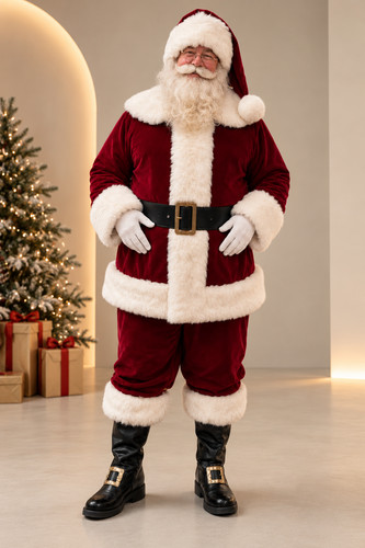 Costume babbo natale deluxe - natale,