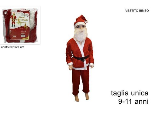 Vestito costume babbo natale - costume,