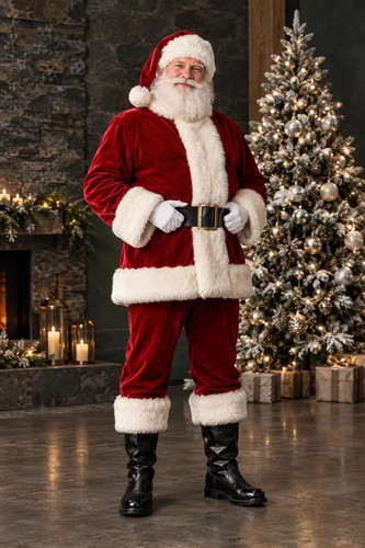 Costume babbo natale deluxe - costume,