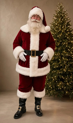 Costume babbo natale deluxe - babbo,