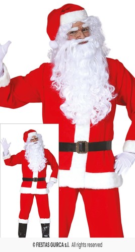 Costume completo babbo natale - costume,